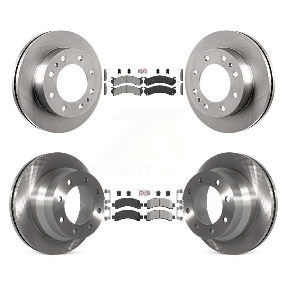 Front Rear Semi-Metallic Pads And Disc Brake Rotors Kit For Chevrolet Express 4500 K8A-103645