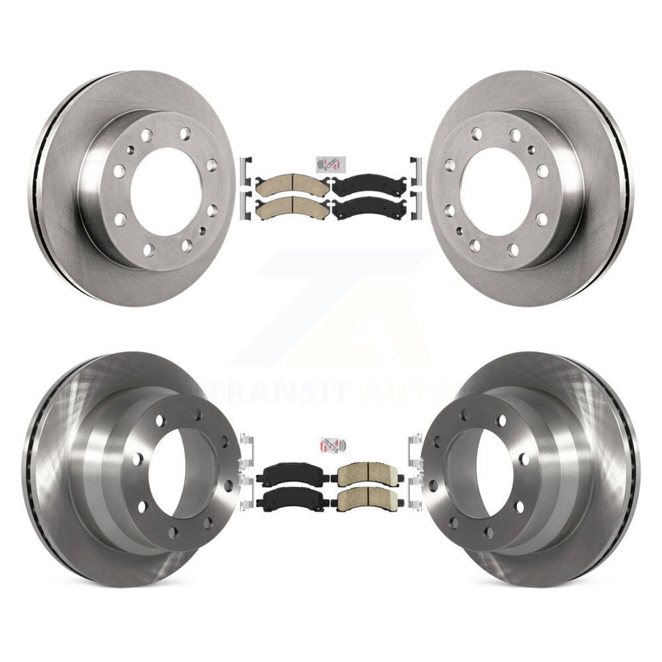 Front Rear Ceramic Pads And Disc Brake Rotors Kit For Chevrolet Express 4500 K8A-103649