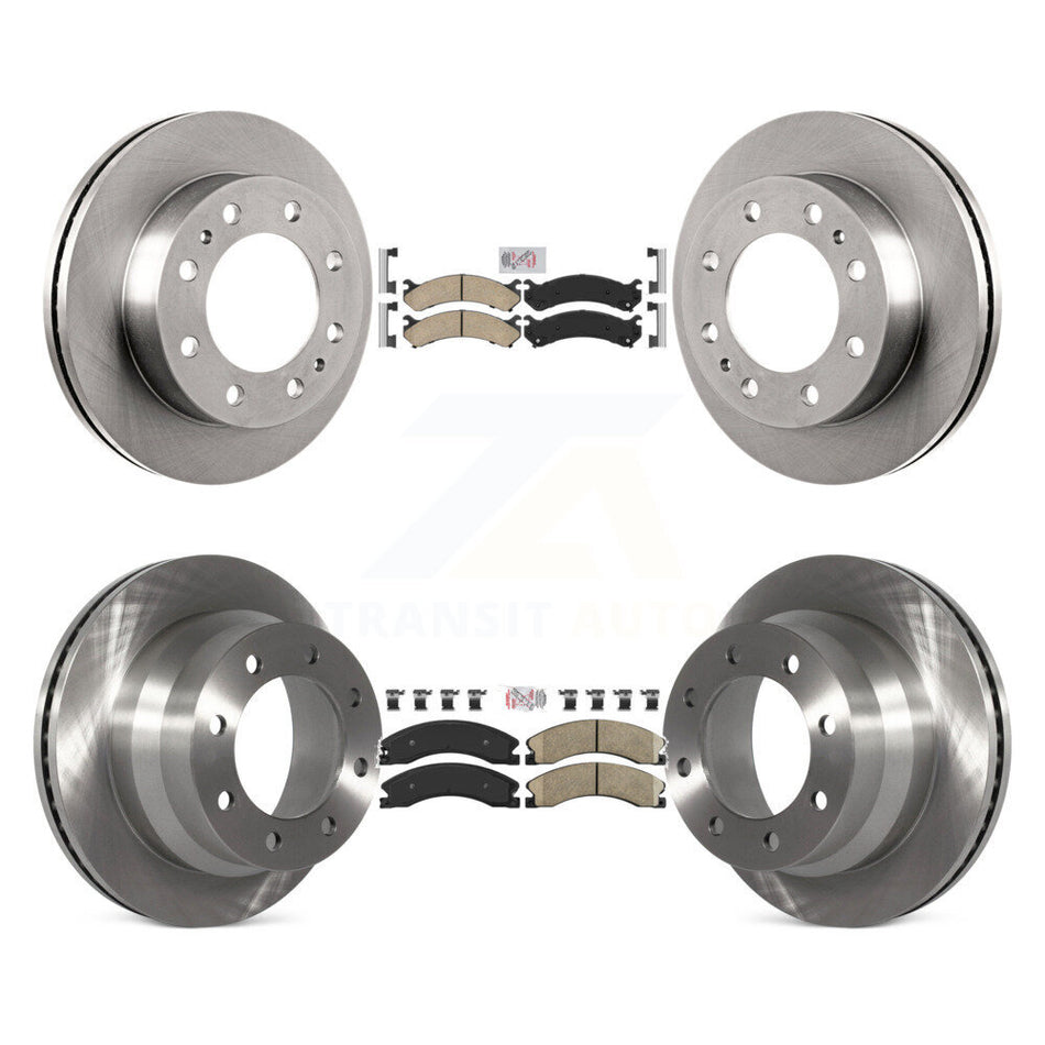 Front Rear Ceramic Pads And Disc Brake Rotors Kit For Chevrolet Express 4500 GMC Savana K8A-103651