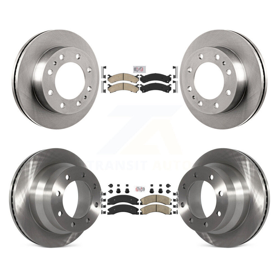 Front Rear Ceramic Pads And Disc Brake Rotors Kit For Chevrolet Express 4500 GMC Savana K8A-103653