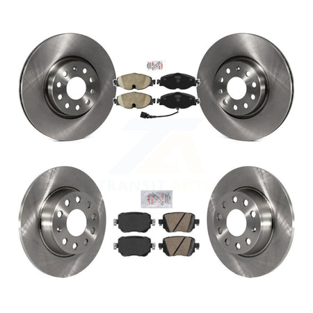Front Rear Ceramic Pad Brake Rotor Kit For Volkswagen Golf SportWagen GTI Alltrack Passat K8A-103664