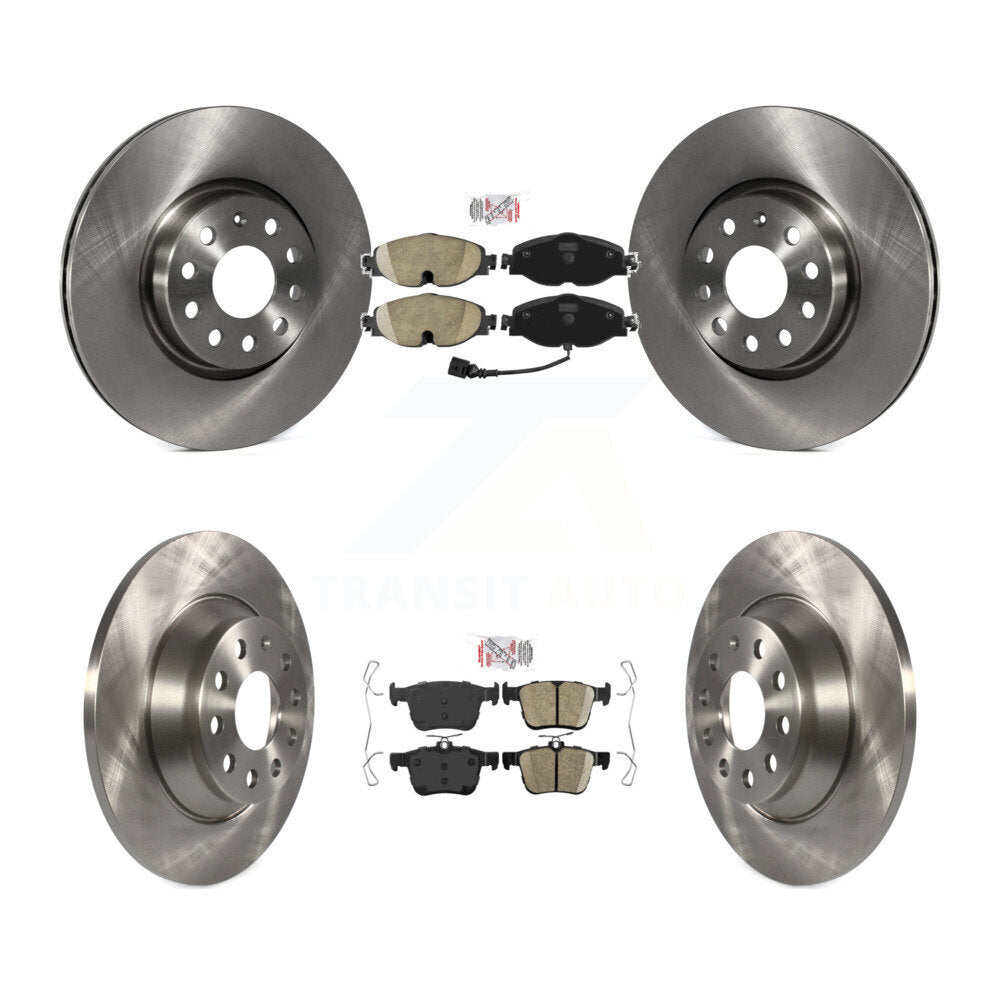 Front Rear Ceramic Pads And Disc Brake Rotors Kit For Audi TT Quattro K8A-103669