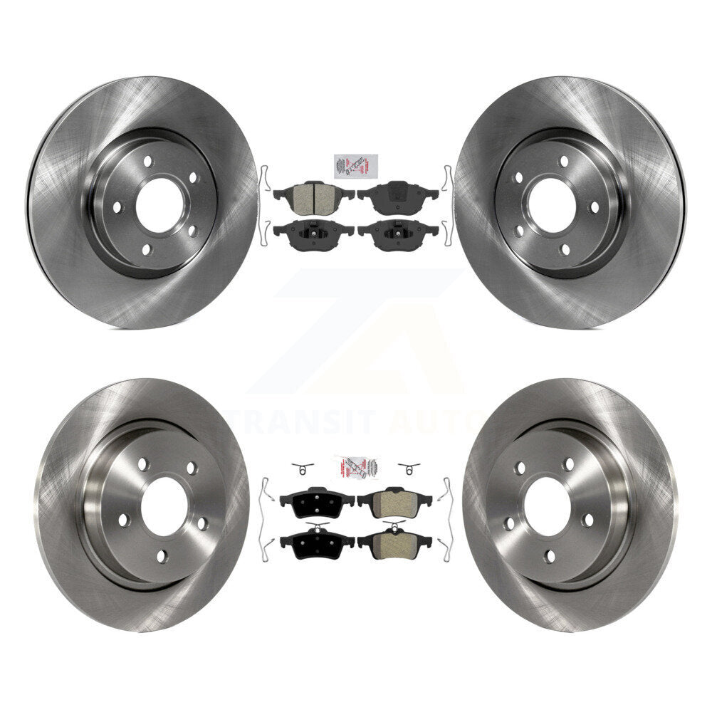 Front Rear Semi-Metallic Pads And Disc Brake Rotors Kit For Volvo S40 C30 V50 C70 K8A-103677