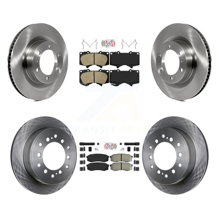 Front Ceramic Rear Semi-Metallic Pad Disc Brake Rotors Kit For Toyota 4Runner Lexus GX460 K8A-103700