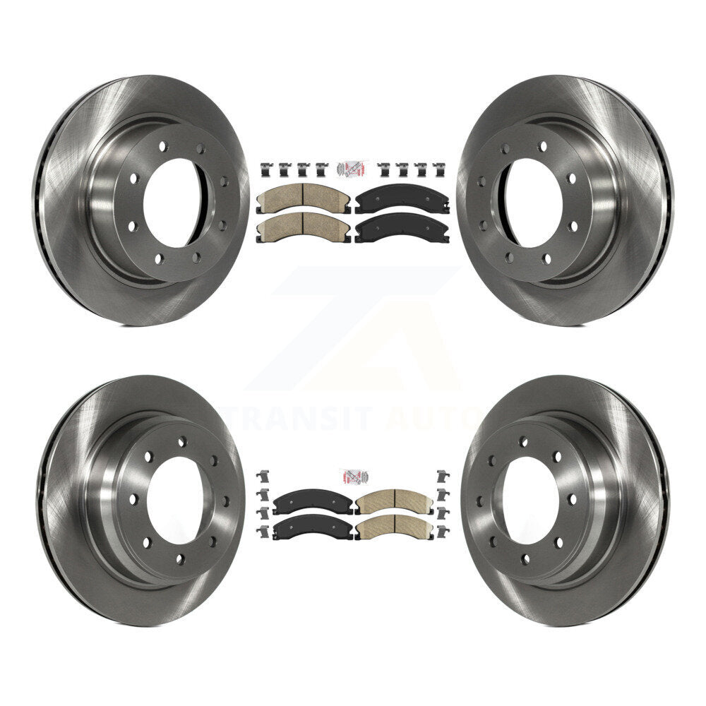 Front Rear Ceramic Pad And Disc Brake Rotor Kit For 2012-2021 Nissan NV2500 NV3500 NV1500 K8A-103703