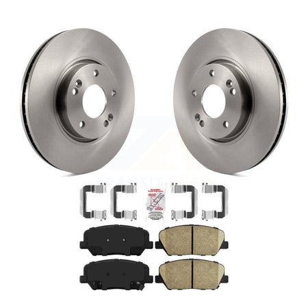 Front Disc Brake Rotors And Ceramic Pads Kit For 2013-2015 Hyundai Veloster Turbocharged K8A-103712