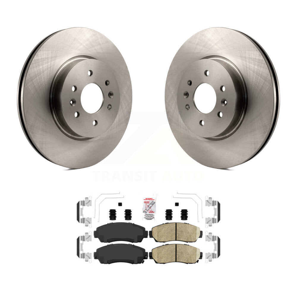Front Disc Brake Rotors And Ceramic Pads Kit For 2011-2014 Honda Odyssey K8A-103741