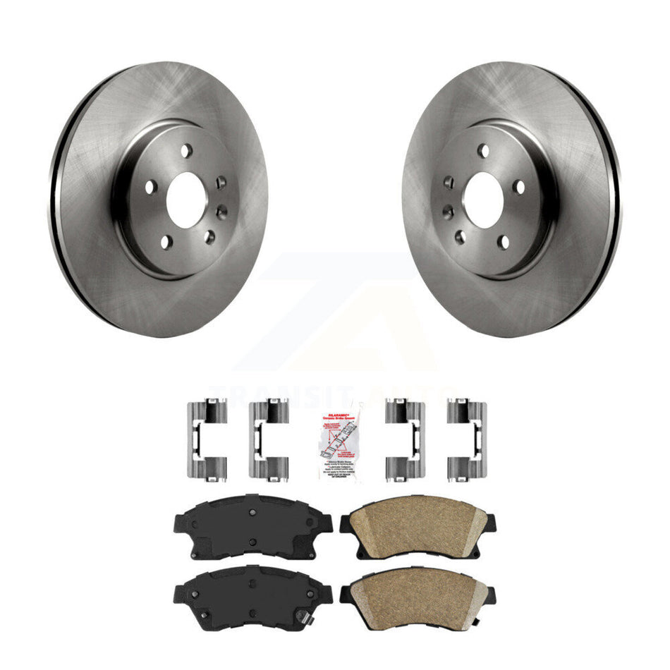 Front Disc Brake Rotors And Ceramic Pads Kit For 2013-2014 Chevrolet Sonic RS K8A-103766