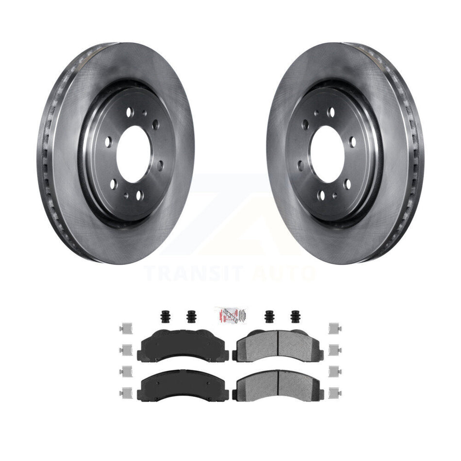 Front Disc Brake Rotors Semi-Metallic Pad Kit For Ford F-150 Expedition Lincoln Navigator K8A-103771