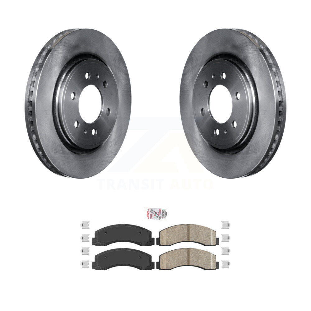Front Disc Brake Rotors And Ceramic Pads Kit For Ford F-150 Expedition Lincoln Navigator K8A-103772