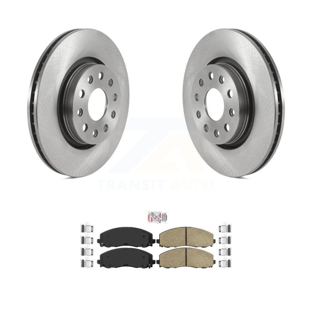 Front Disc Brake Rotors And Ceramic Pads Kit For Jeep Wrangler Gladiator K8A-103776