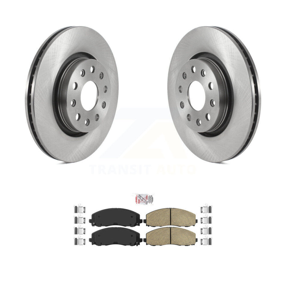 Front Disc Brake Rotors And Ceramic Pads Kit For Jeep Wrangler Gladiator K8A-103776