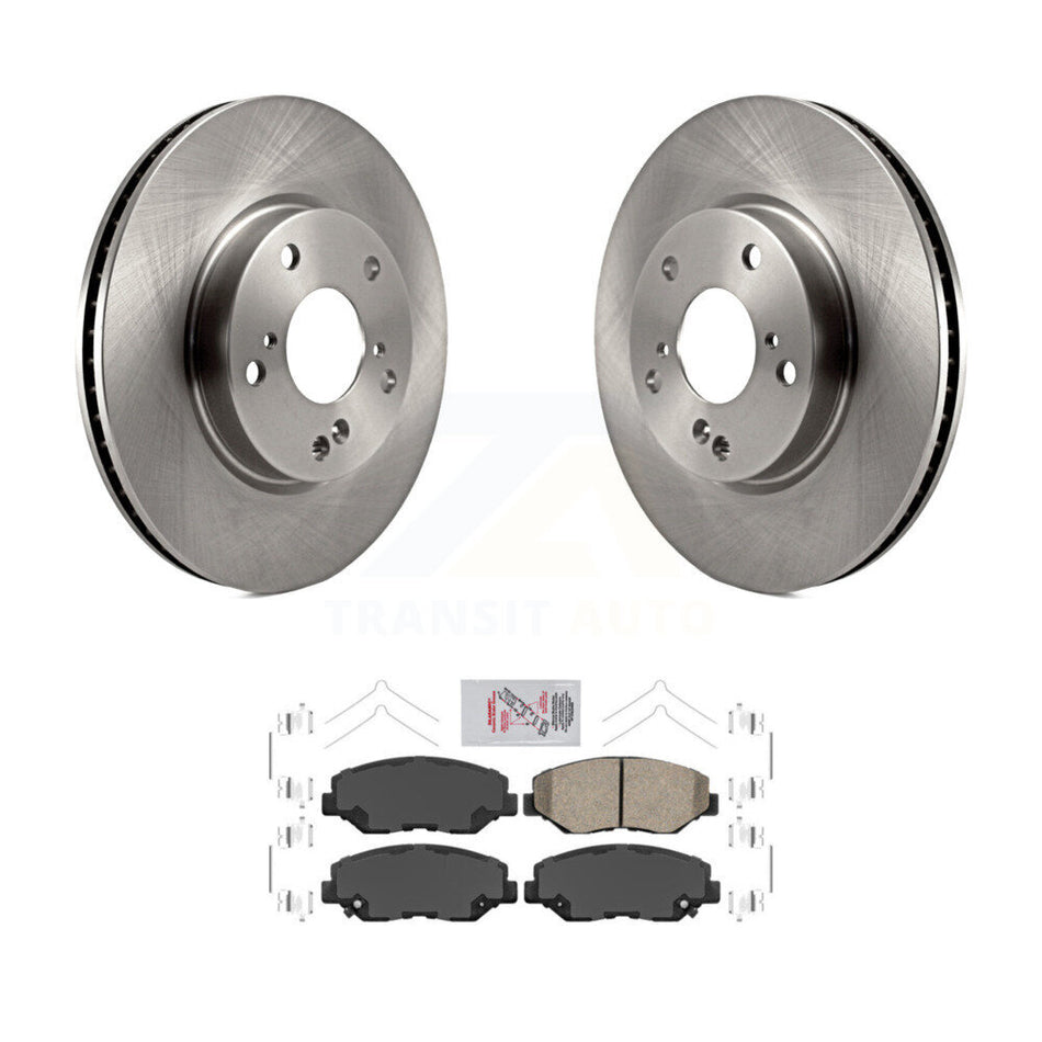 Front Disc Brake Rotors And Ceramic Pads Kit For Honda Civic K8A-103820