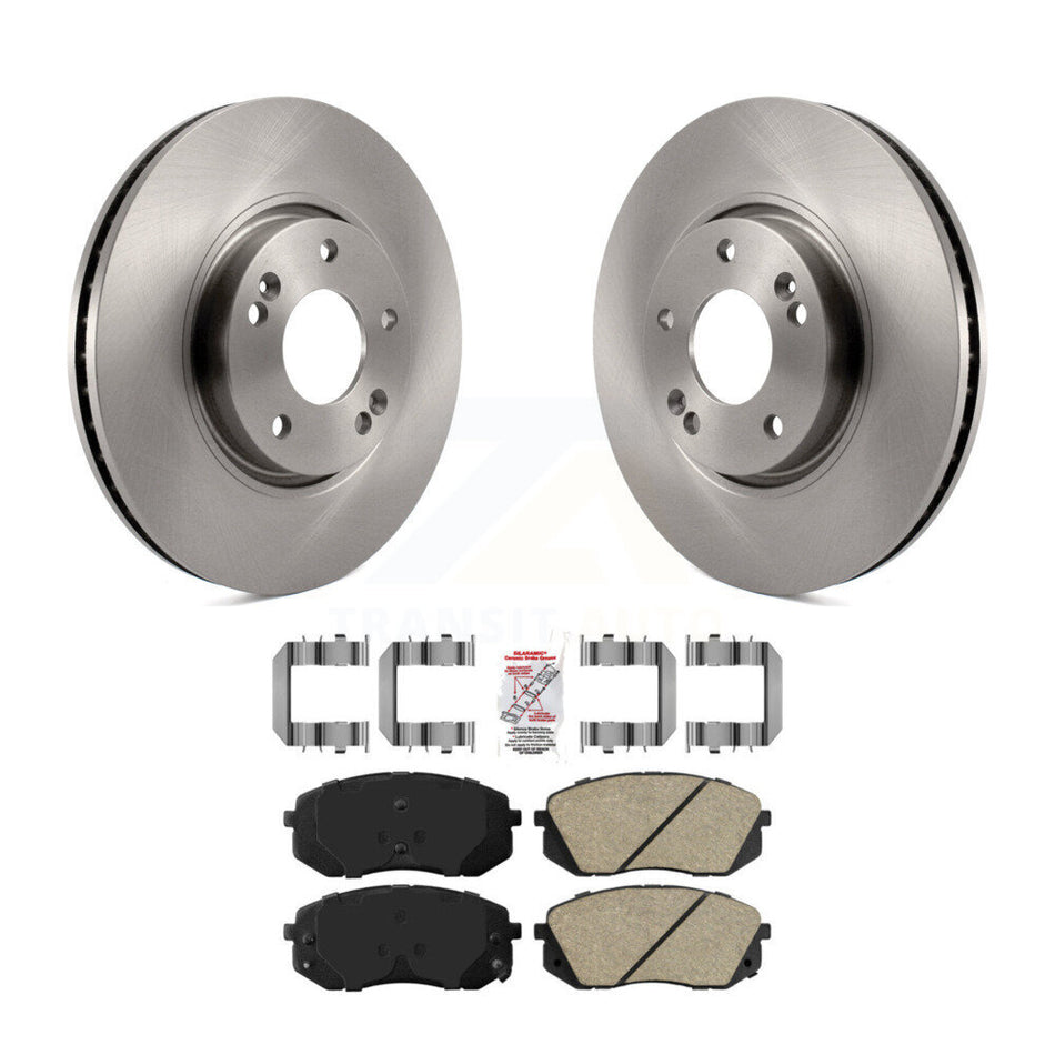 Front Disc Brake Rotors And Ceramic Pads Kit For Hyundai Tucson Kia Sportage Soul EV K8A-103836