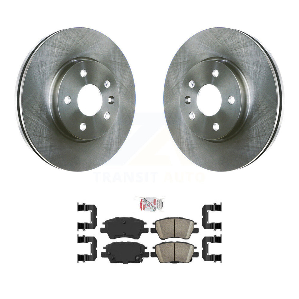 Front Disc Brake Rotors And Ceramic Pads Kit For Chevrolet Cruze Bolt EV EUV Volt K8A-103847