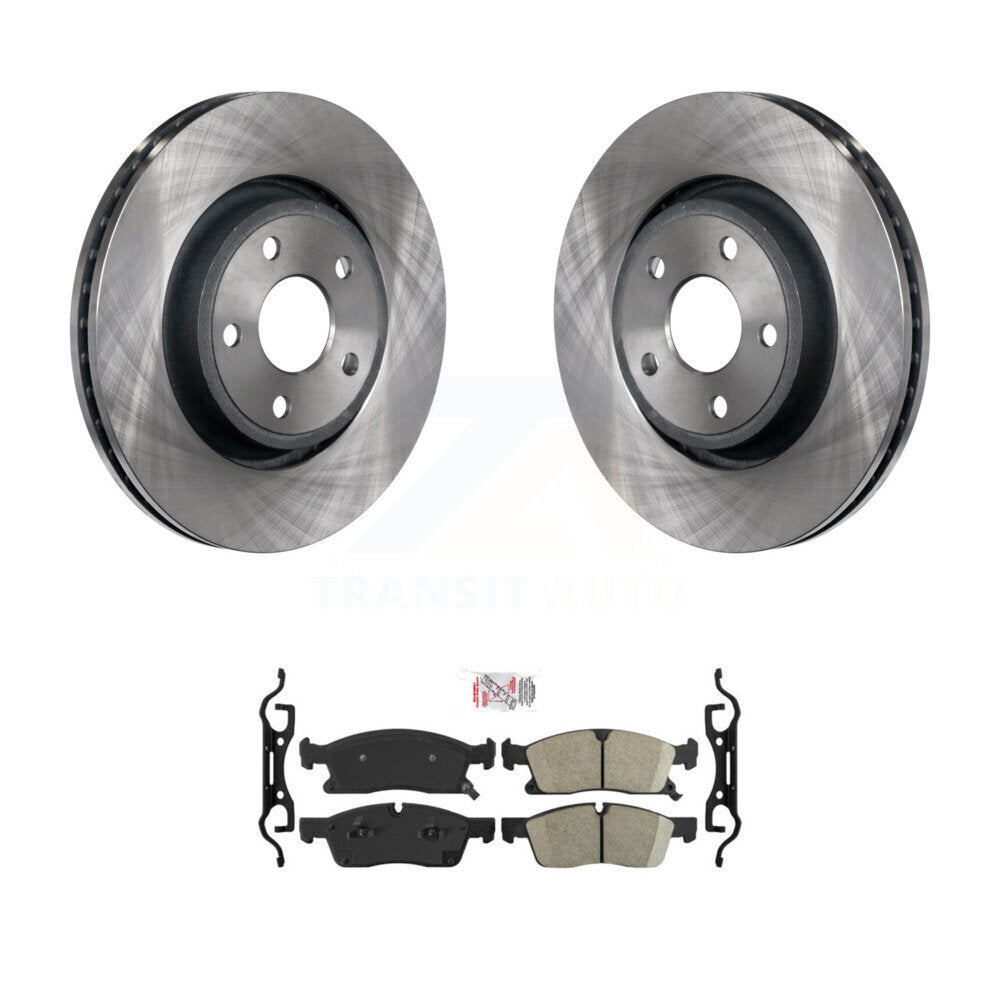 Front Disc Brake Rotors And Ceramic Pads Kit For Jeep Grand Cherokee Dodge Durango WK K8A-103858