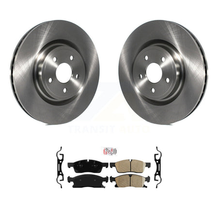 Front Brake Rotors Ceramic Pad Kit For 2017 Dodge Durango With 380mm Diameter Rotor K8A-103863
