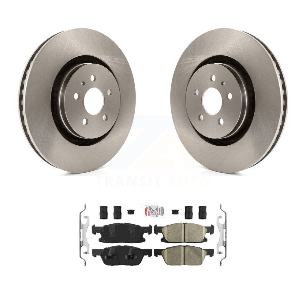 Front Disc Brake Rotors And Ceramic Pads Kit For Ford Edge Lincoln Nautilus MKX K8A-103908