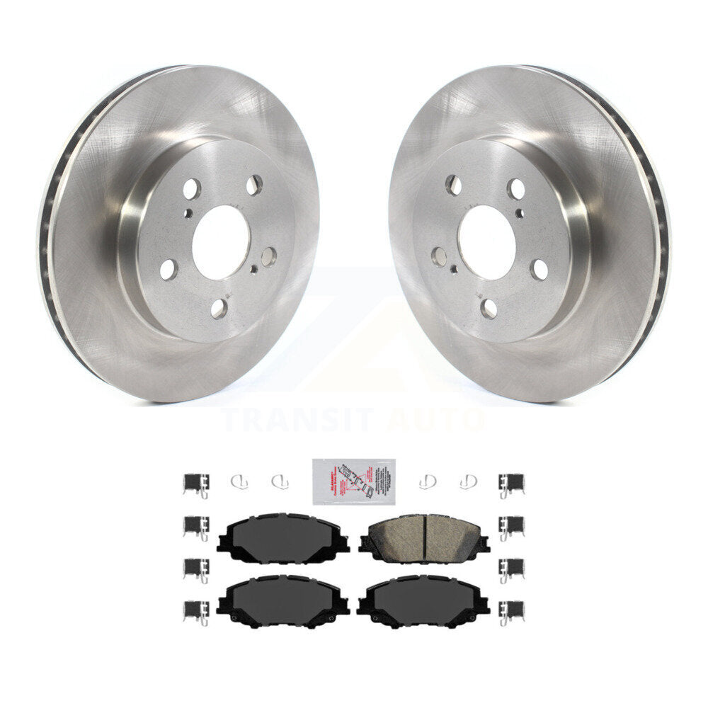 Front Brake Rotor Ceramic Pad Kit For 2023 Toyota Corolla With 283mm Diameter K8A-103931