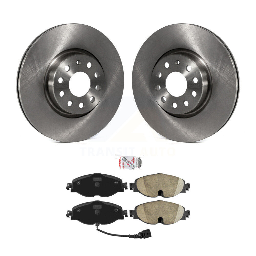 Front Brake Rotor Ceramic Pad Kit For Volkswagen Golf Taos SportWagen Audi GTI A3 Quattro K8A-103958