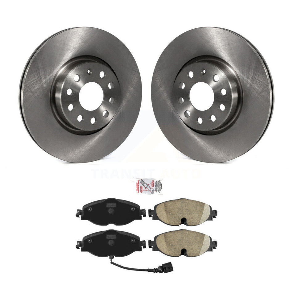 Front Brake Rotor Ceramic Pad Kit For Volkswagen Golf Taos SportWagen Audi GTI A3 Quattro K8A-103958
