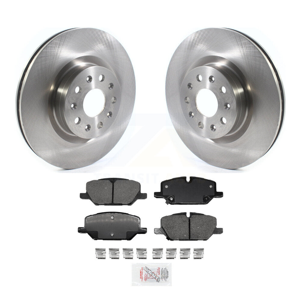 Front Disc Brake Rotors And Ceramic Pads Kit For 2022 Chevrolet Camaro LT with 2.0L K8A-103967