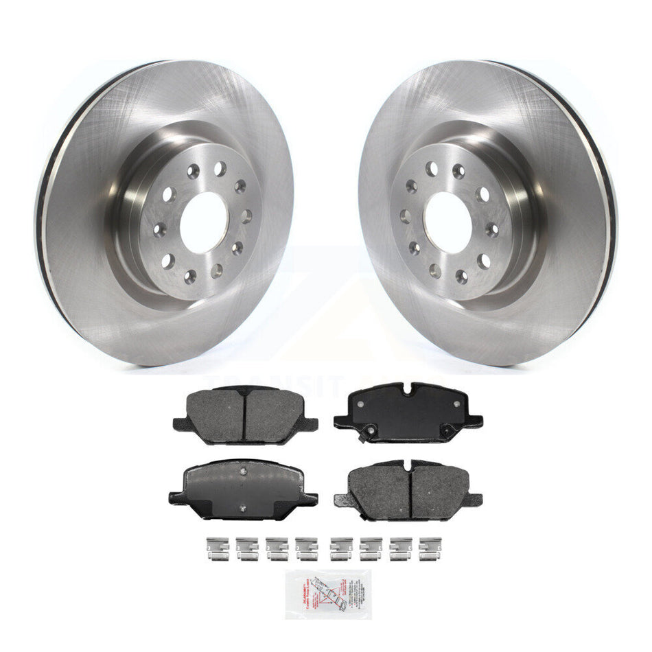 Front Disc Brake Rotors And Ceramic Pads Kit For 2022 Chevrolet Camaro LT with 2.0L K8A-103967