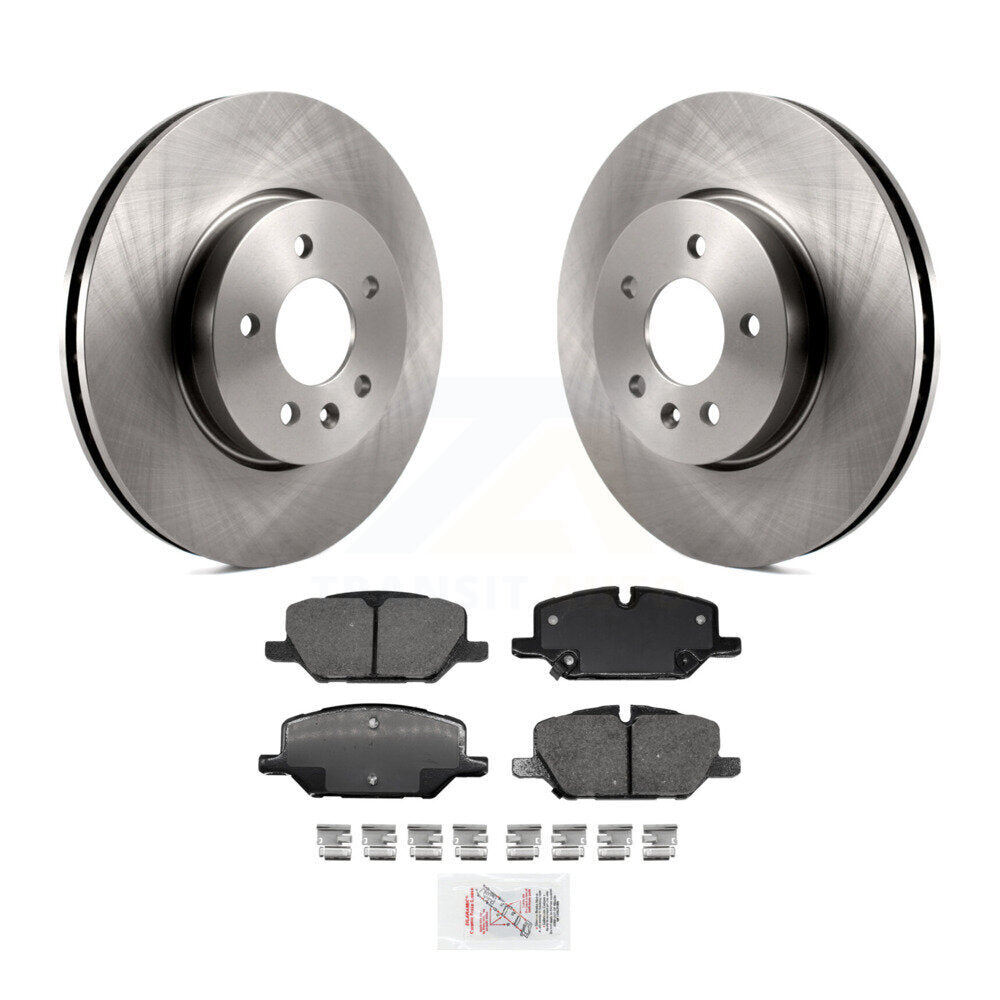 Front Brake Rotors Ceramic Pad Kit For 21-23 Cadillac CT4 With 321mm Diameter Rotor K8A-103969