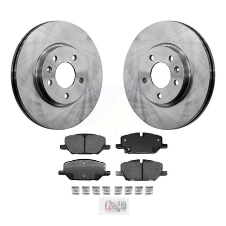 Front Disc Brake Rotors And Ceramic Pad Kit For 2022-2023 GMC Terrain w 321mm Rotor K8A-103971
