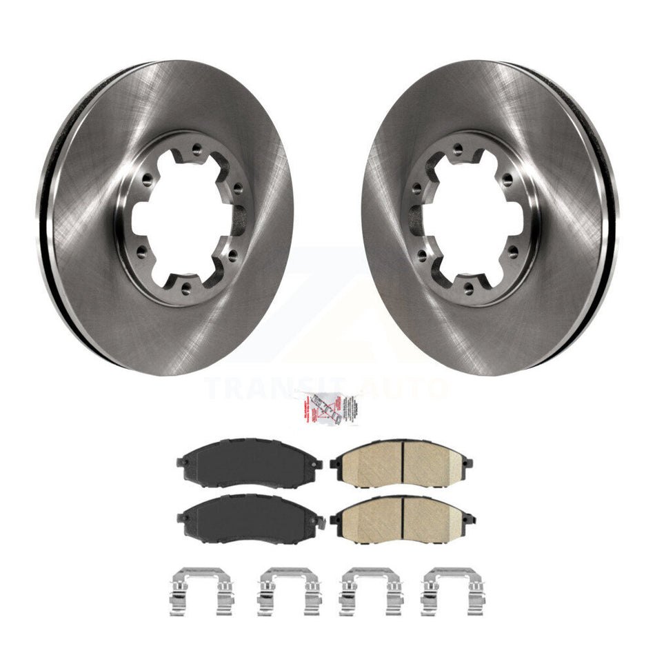 Front Disc Brake Rotors And Ceramic Pads Kit For Nissan Xterra Frontier K8A-103983