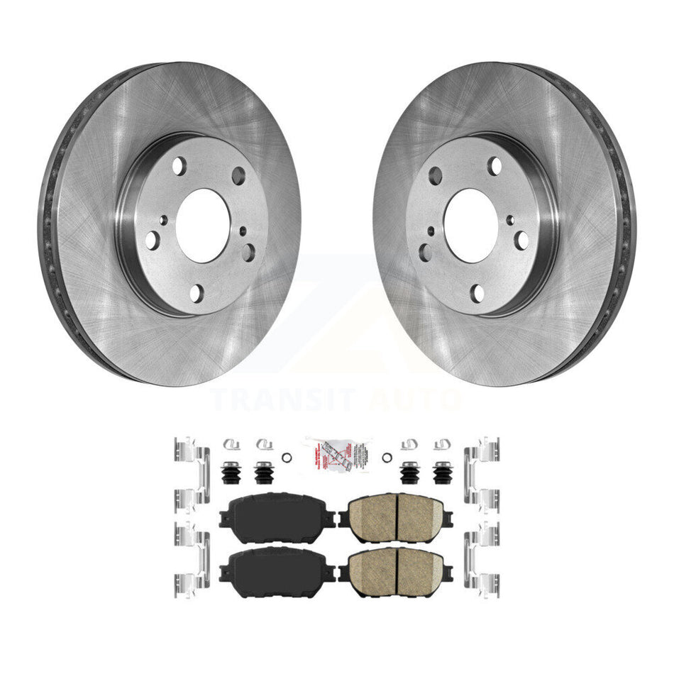 Front Disc Brake Rotors And Ceramic Pads Kit For Toyota Camry With 275mm Diameter Rotor K8A-104019