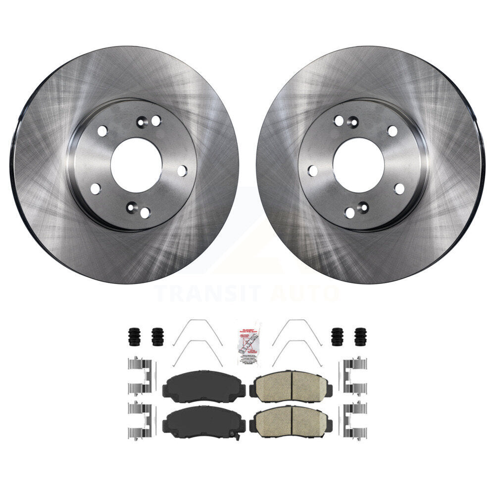 Front Disc Brake Rotors And Ceramic Pads Kit For Honda Civic Accord Acura CSX K8A-104033