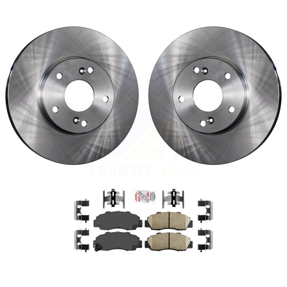 Front Disc Brake Rotors And Ceramic Pads Kit For 1998-2002 Honda Accord 3.0L K8A-104041