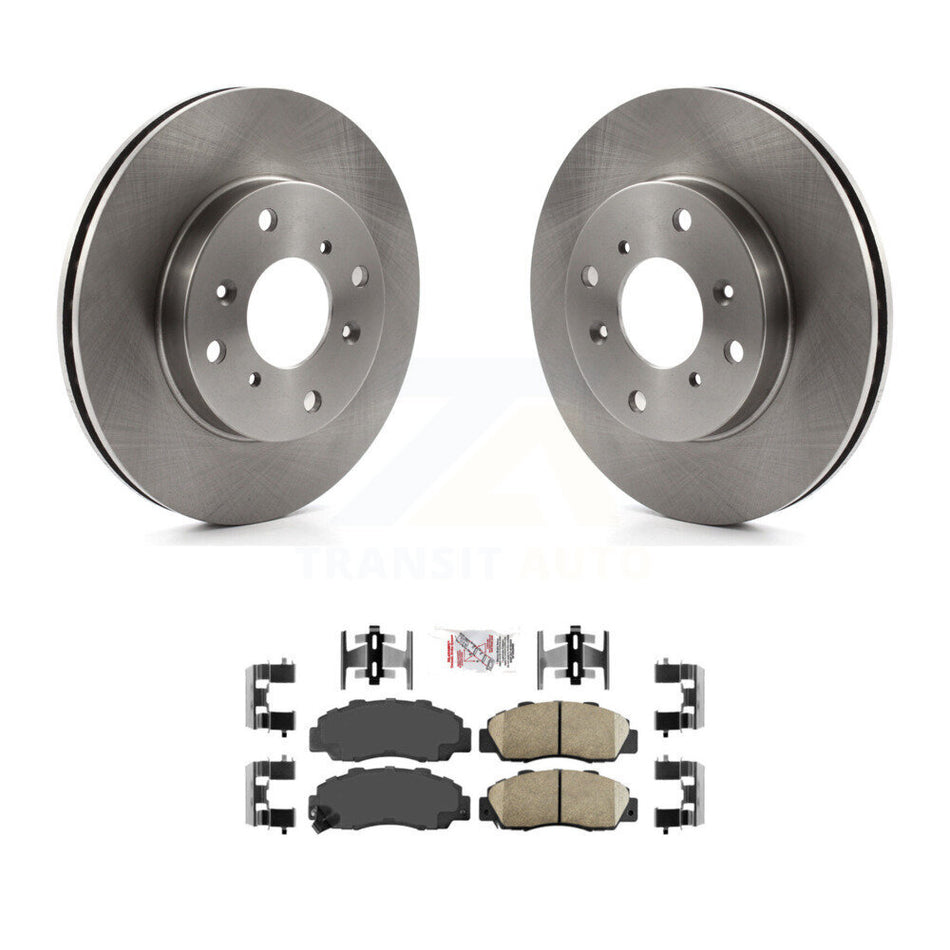 Front Disc Brake Rotors And Ceramic Pads Kit For 1993-1994 Honda Prelude VTEC K8A-104042