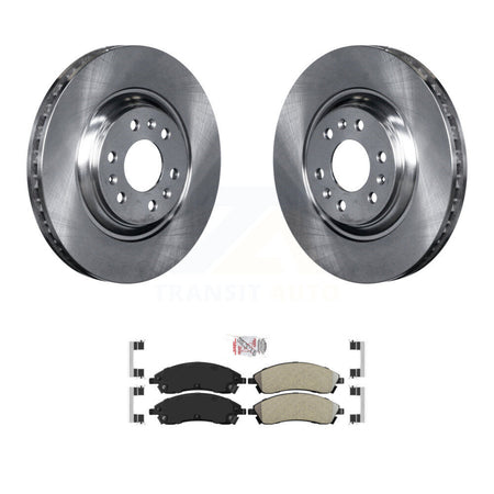 Front Disc Brake Rotors And Semi-Metallic Pads Kit For 2004-2009 Cadillac SRX K8A-104043