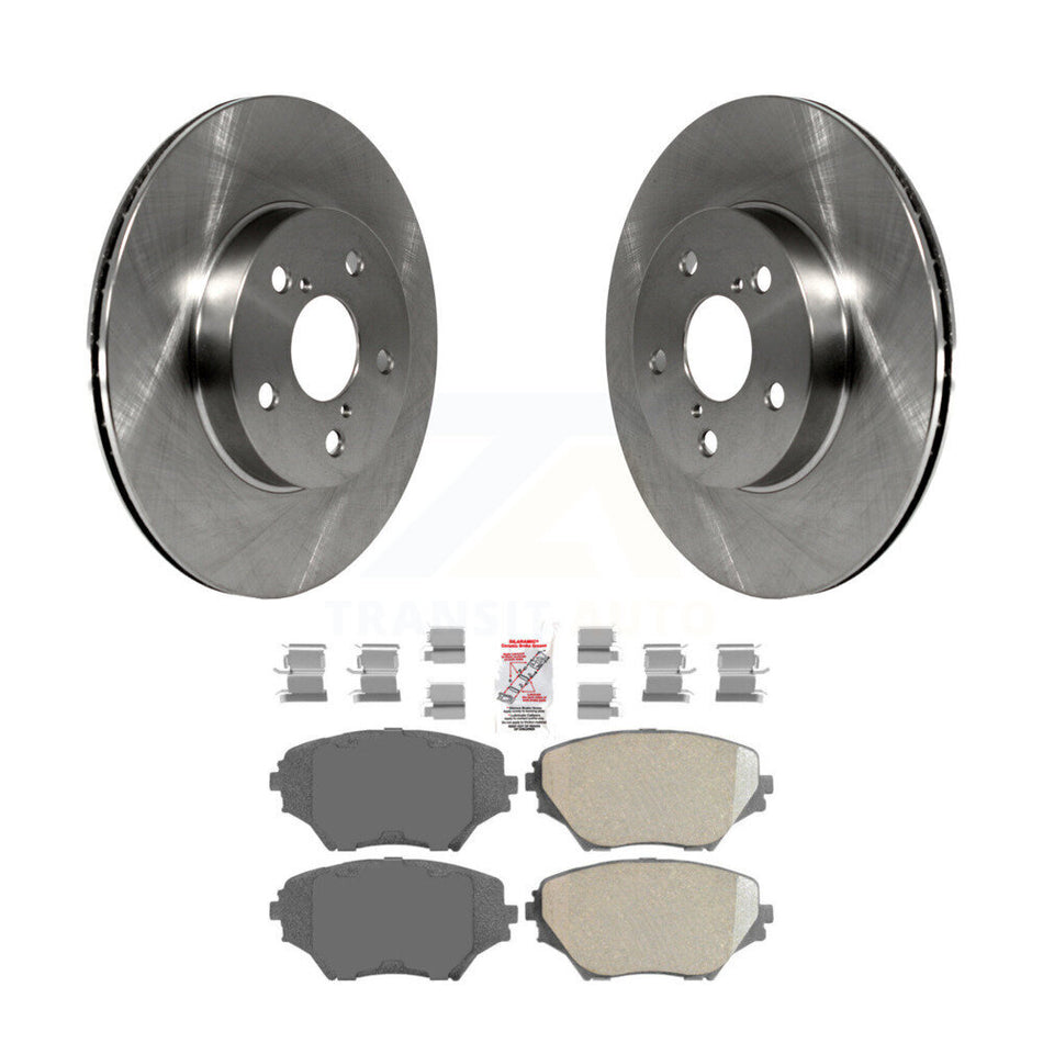 Front Brake Rotors & Ceramic Pad Kit For 2001-2003 Toyota RAV4 BATTERY EV (EV BEV) engine K8A-104061