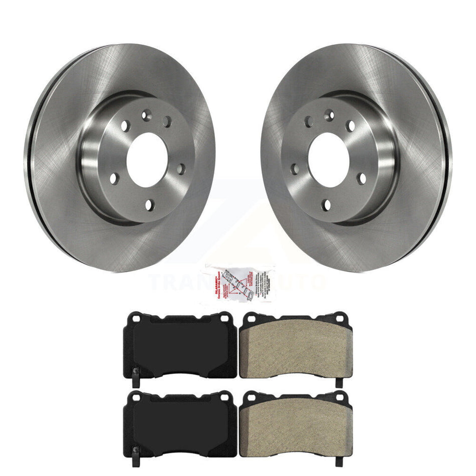 Front Disc Brake Rotors And Semi-Metallic Pads Kit For 2019 Cadillac ATS Base K8A-104088