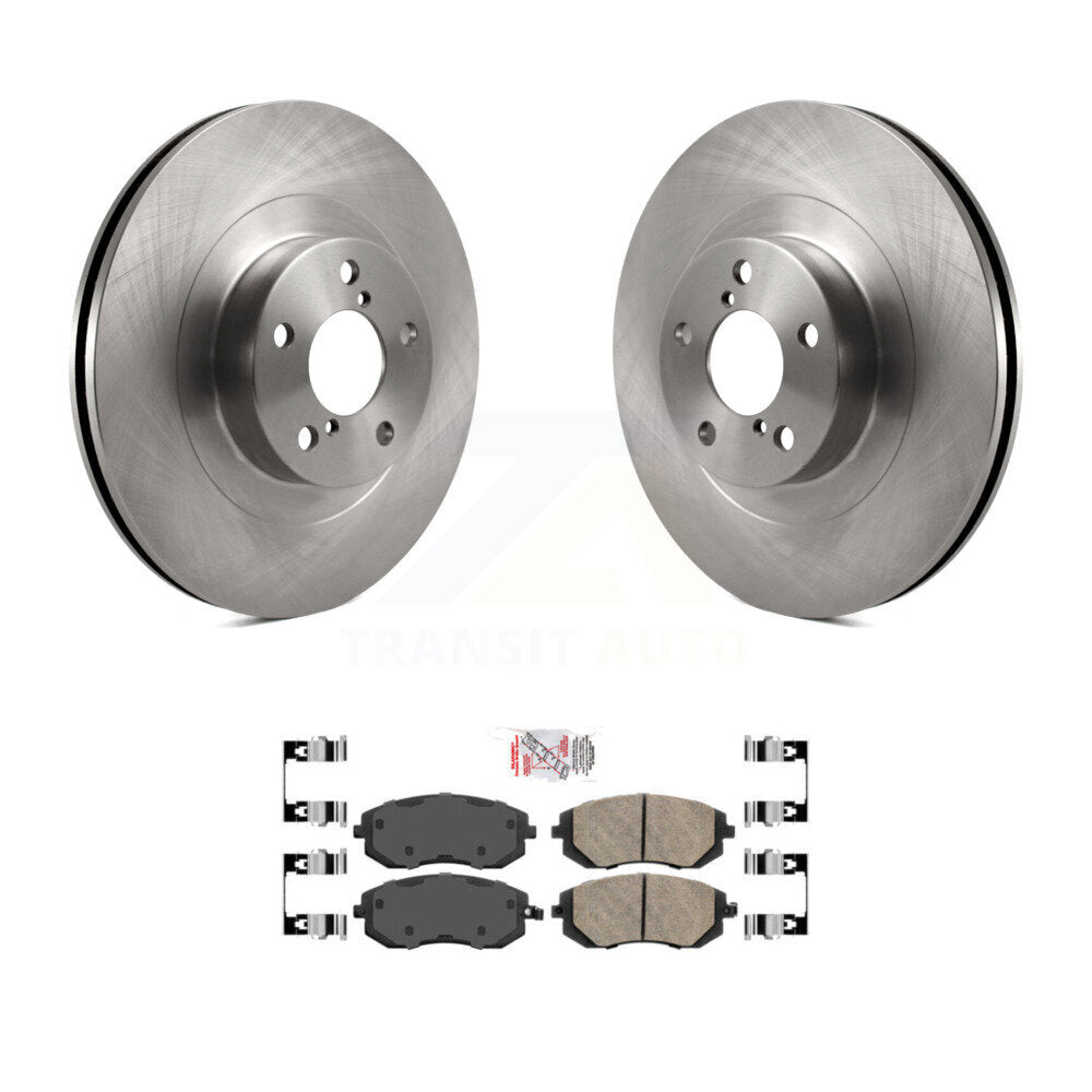 Front Brake Rotors & Ceramic Pad Kit For Subaru Forester Impreza Outback Legacy Baja Saab K8A-104094