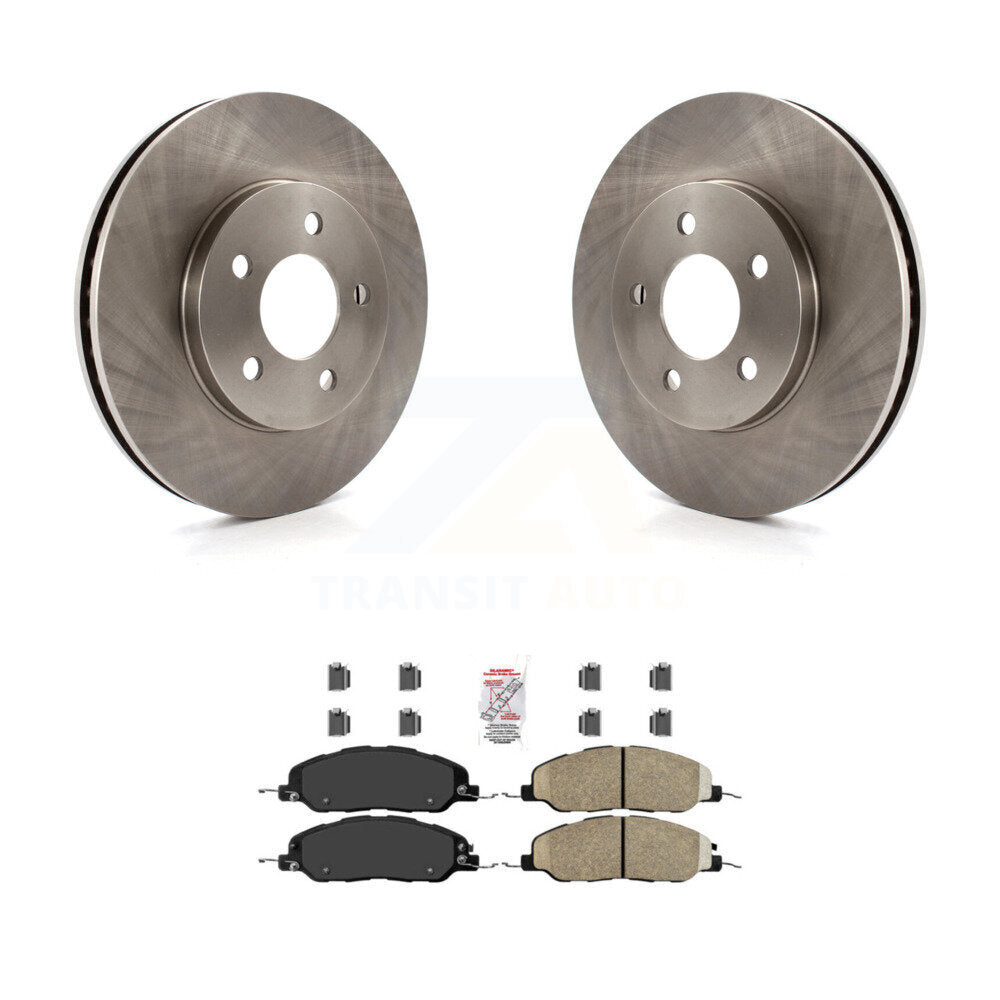 Front Disc Brake Rotors And Ceramic Pads Kit For 2005-2010 Ford Mustang Base K8A-104102