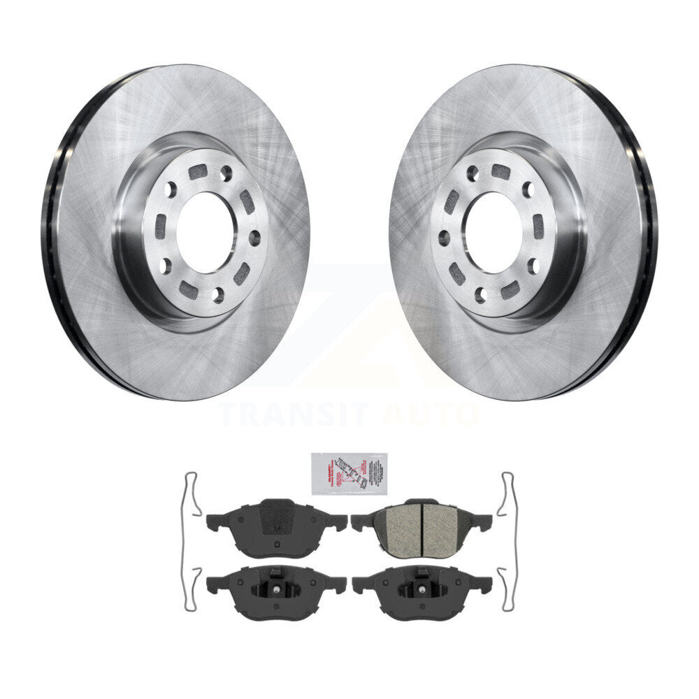 Front Disc Brake Rotors And Semi-Metallic Pads Kit For Mazda 3 5 Sport K8A-104116