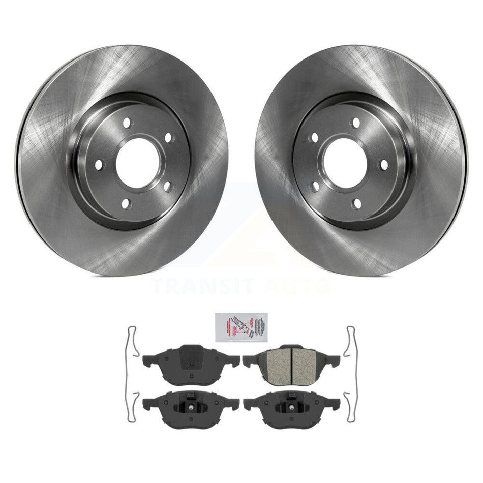 Front Disc Brake Rotors Semi-Metallic Pad Kit For Ford Escape Volvo C-Max S40 C30 V50 C70 K8A-104118