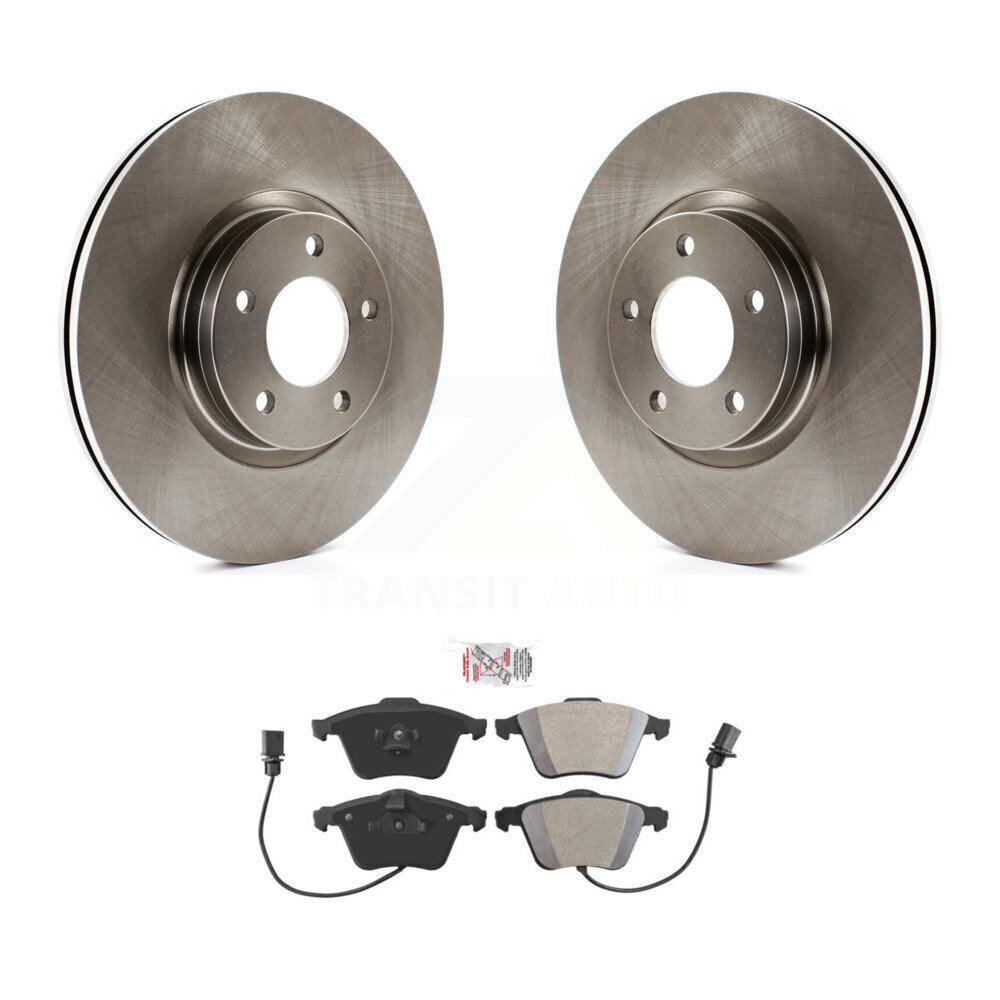 Front Disc Brake Rotors And Semi-Metallic Pads Kit For Mazda 3 K8A-104121