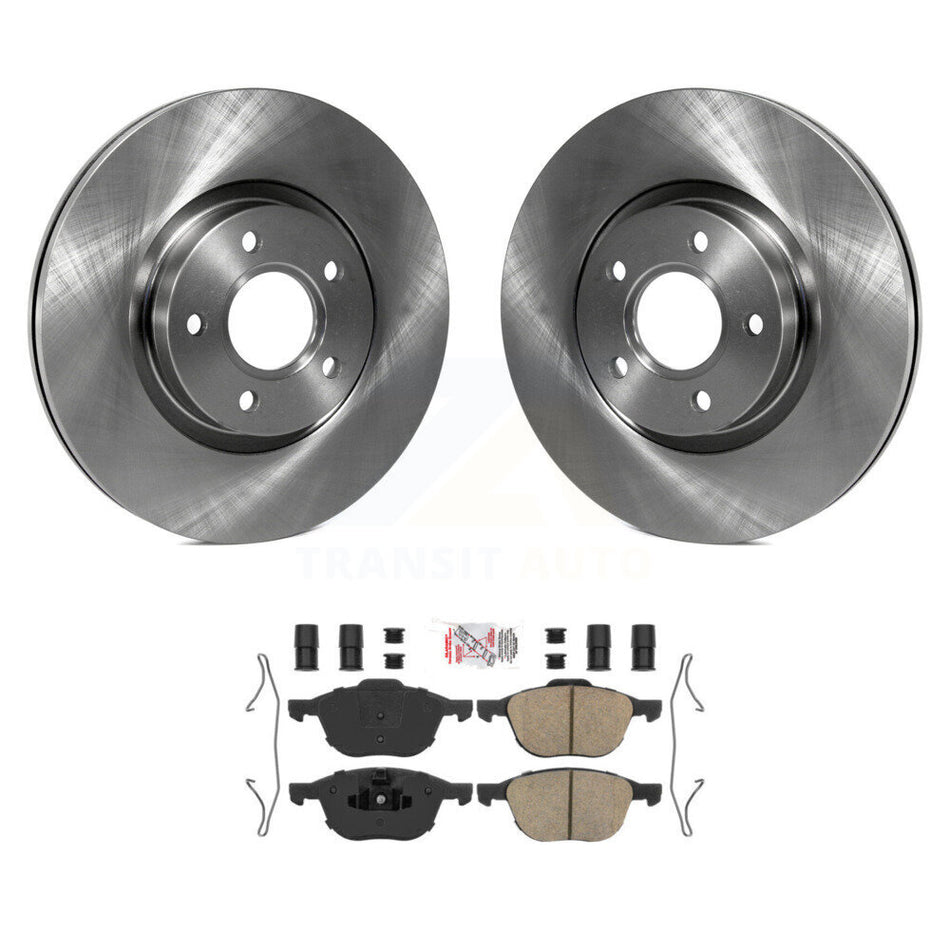 Front Disc Brake Rotors And Ceramic Pads Kit For Ford Escape Volvo C-Max S40 C30 V50 C70 K8A-104128