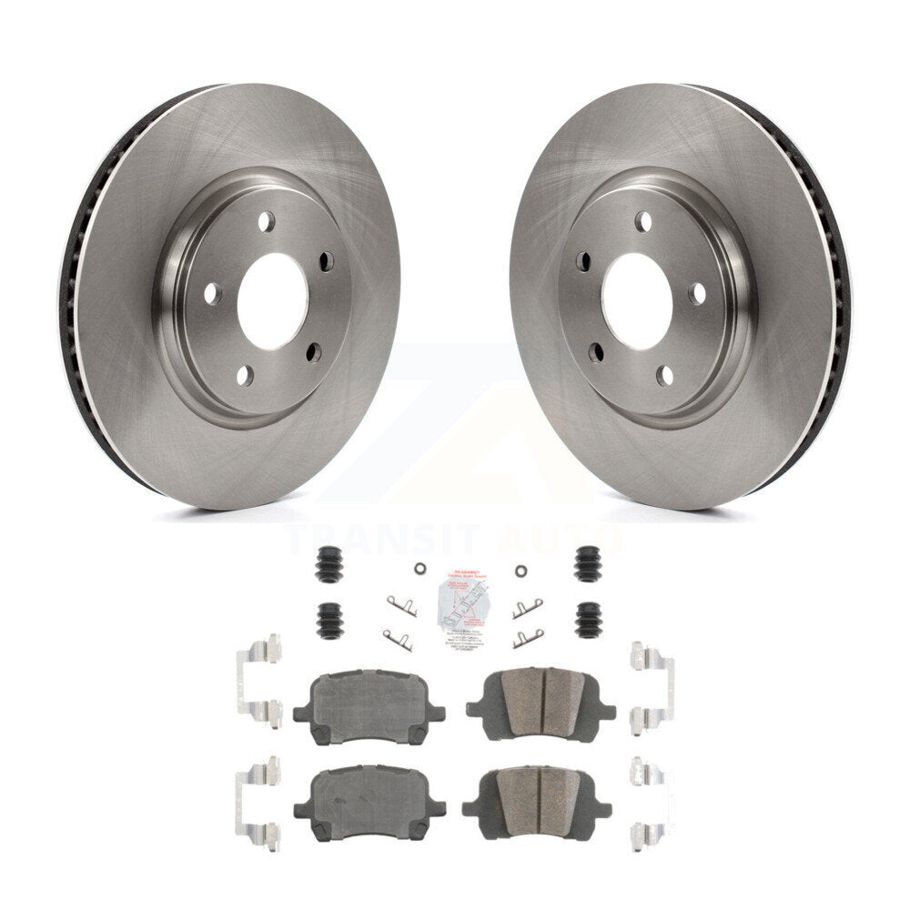 Front Brake Rotor & Ceramic Pad Kit For Chevrolet Malibu Pontiac G6 Cobalt G5 Saturn Aura K8A-104147