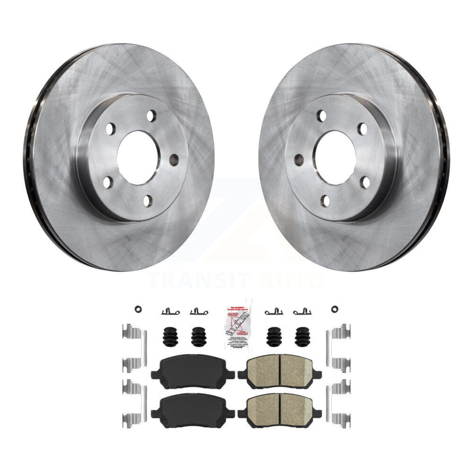 Front Disc Brake Rotors And Ceramic Pads Kit For Chevrolet Cobalt Pontiac G5 K8A-104150
