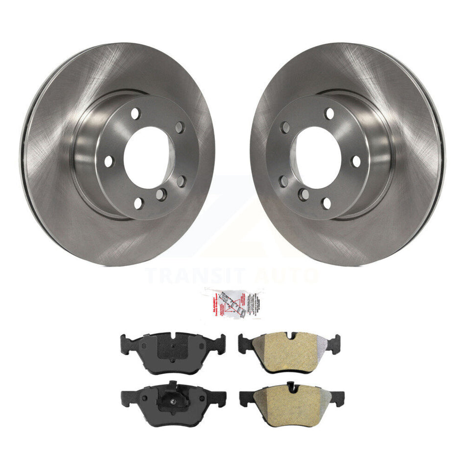 Front Disc Brake Rotors And Semi-Metallic Pads Kit For BMW 528i 525i K8A-104152