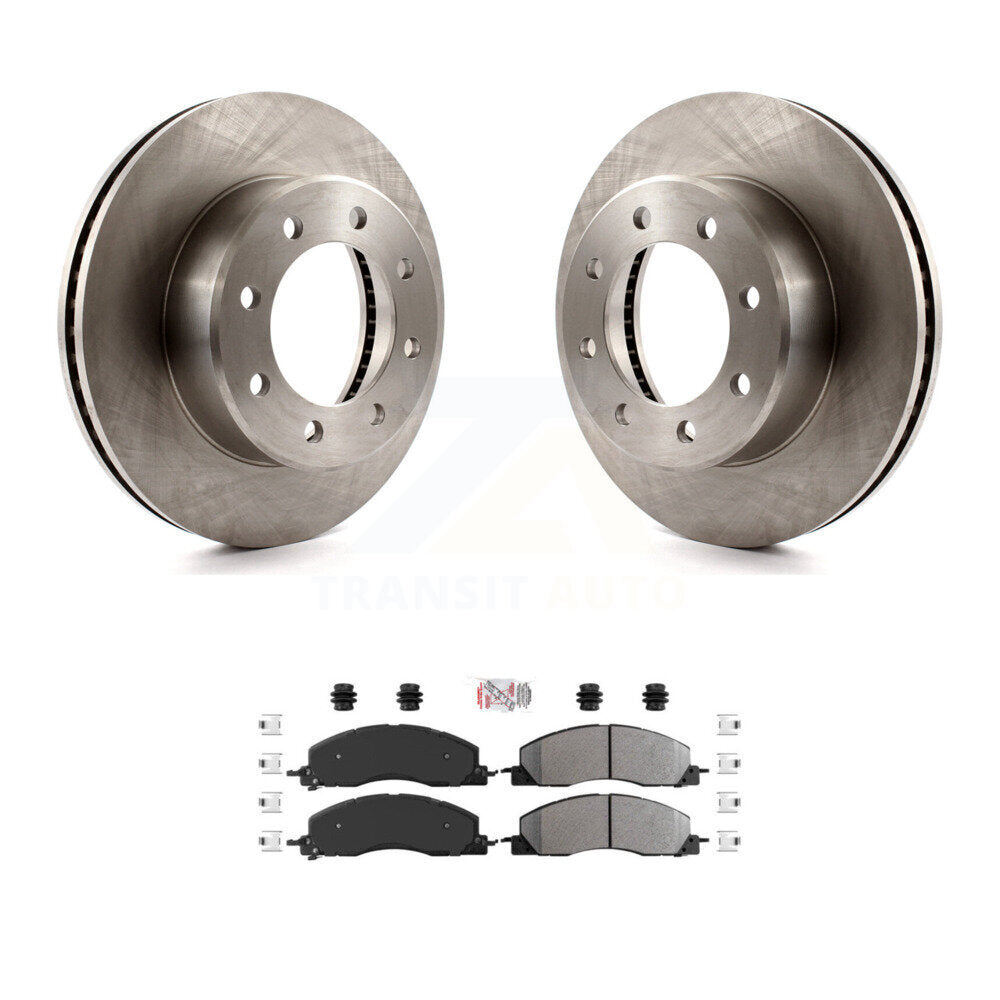 Front Disc Brake Rotors And Semi-Metallic Pads Kit For Ram 3500 2500 1500 Dodge K8A-104165