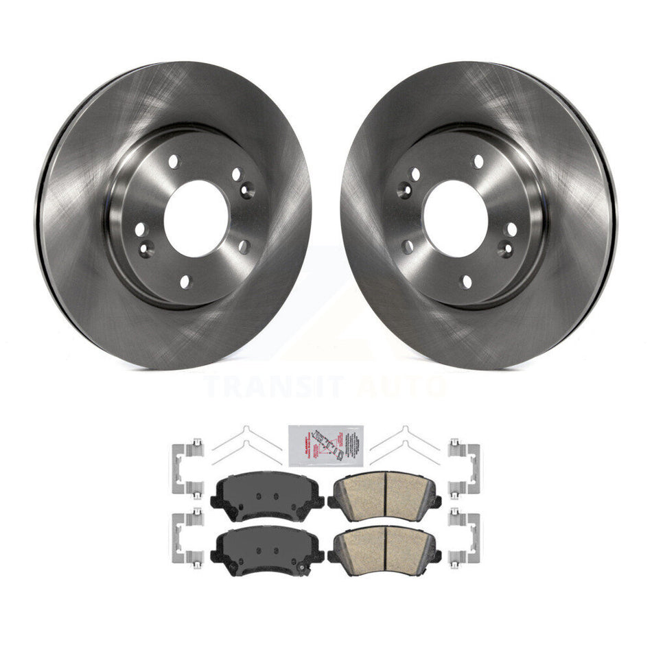 Front Brake Rotor & Ceramic Pad Kit For Kia Forte Hyundai Elantra GT Veloster Forte5 Koup K8A-104168
