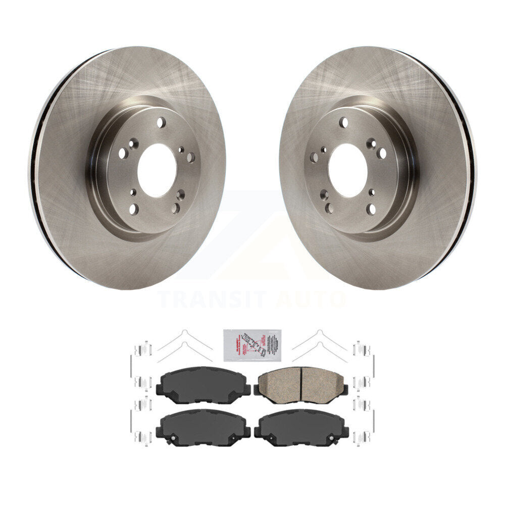 Front Disc Brake Rotors And Ceramic Pads Kit For Honda Civic CR-V Acura ILX K8A-104175
