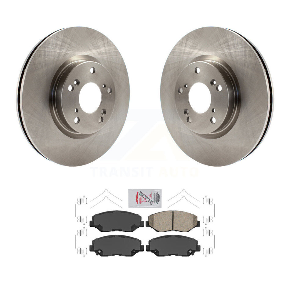 Front Disc Brake Rotors And Ceramic Pads Kit For Honda Civic CR-V Acura ILX K8A-104175